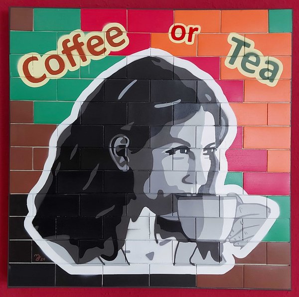 Coffee or Tea - Graffiti - 60x60cm